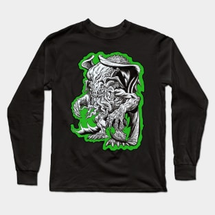 Green Cthulhu Long Sleeve T-Shirt